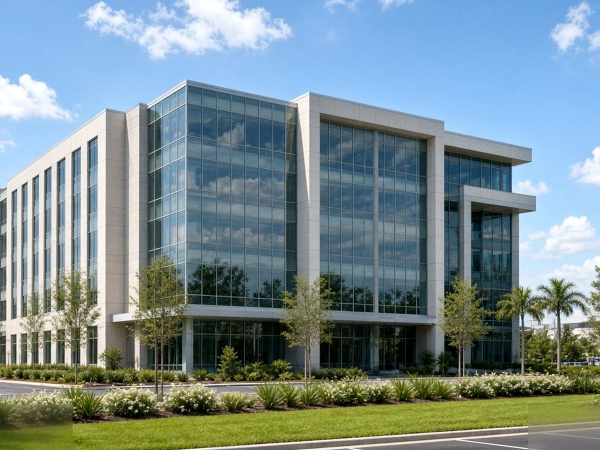 Commercial office building exterior