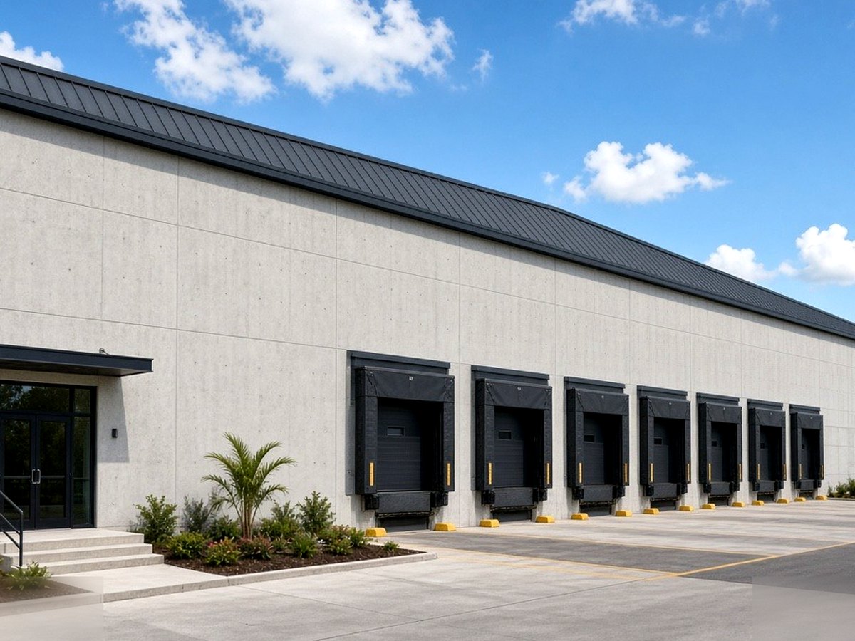Industrial warehouse exterior