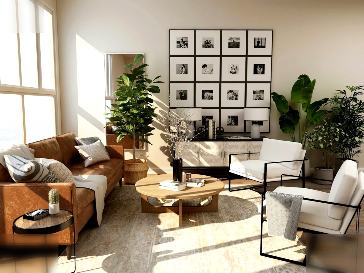 Clean bright residential interior
