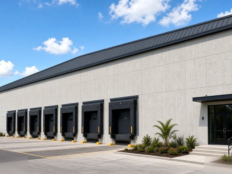 Industrial site landscaping